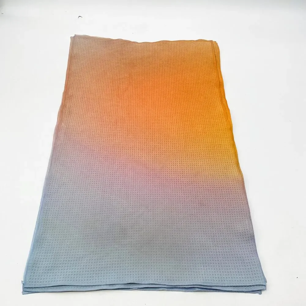 Geometry Ombre Blue & orange Dish Towel Set (5)